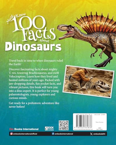 Must Know 100 Facts About Dinosaurs (Paperback)