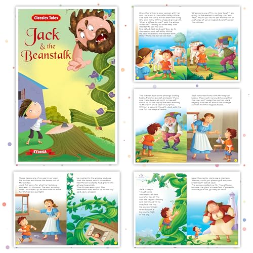 Set of 10 Classics Tales Story Books for Kids|English Short Stories for 3+ | Aladdin, Alibaba, Jungle Book & Others (Product Bundle)