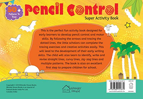 Pencil Control Super Activity Book for Kids – Practice Lines, Curves, Shapes & Patterns | Develop Fine Motor Skills & Handwriting Readiness | Early Learning Workbook for Toddlers, Preschool & Kinderga (Hardcover)