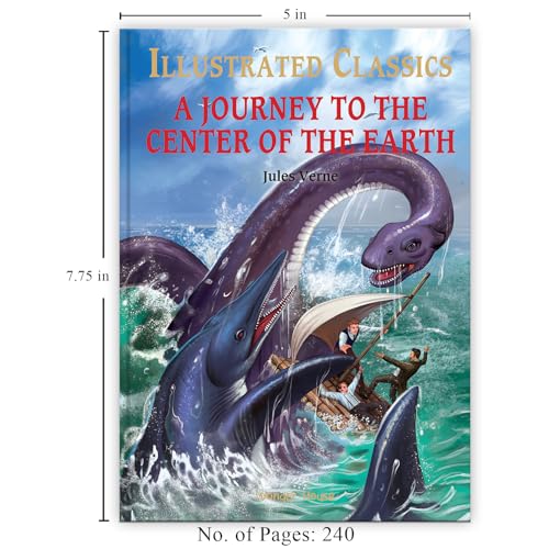 Journey To The Center of The Earth: Illustrated Abridged Children Classics English Novel With Review Questions (Hardback) (Hardcover)