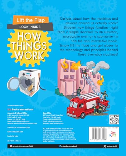 Board Book: Lift the Flap Look Inside How Things Work- Activity Book for Children Age 3-5 Years (Board book)