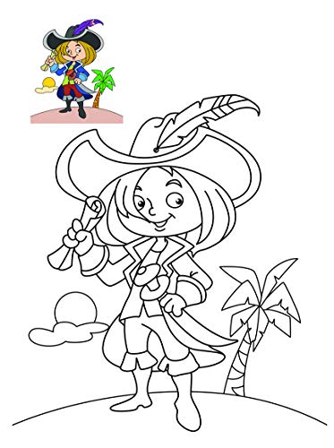 Colouring book : Copy Colouring Book Pirates (Colouring book for kids) (Paperback)