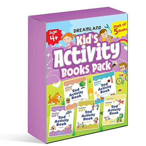 Kid’s 2nd Activity Book Set – 5 Educational Titles for Age 4+ | English, Maths, Environment, Good Habits & Logic Reasoning | Fun Illustrated Activities to Build Early Skills, Knowledge & Creativity (Paperback)