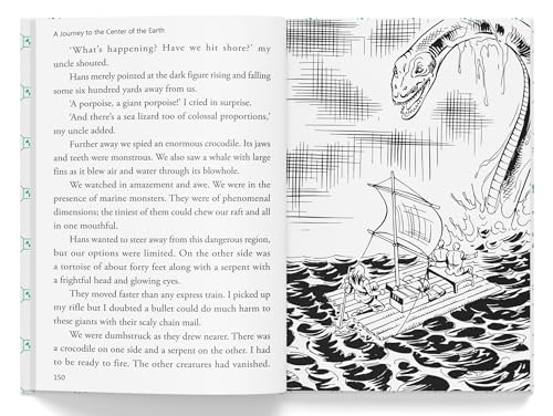 Journey To The Center of The Earth: Illustrated Abridged Children Classics English Novel With Review Questions (Hardback) (Hardcover)