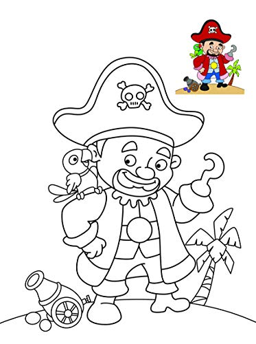 Colouring book : Copy Colouring Book Pirates (Colouring book for kids) (Paperback)