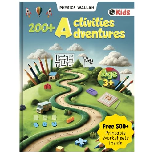 200+ Adventure Activity Book for Kids, Early Learning Educational Book with 500+ Free Worksheets & Parenting Tips, Brain Booster Books for Kids 3 - 4 Years (Paperback)