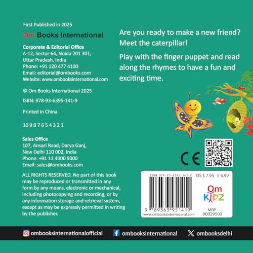 Caterpillar Finger Puppet Book - Fun Activities Board books for Kids – Picture Book (Board book)