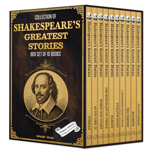 Collection of Shakespeare's Greatest Stories (Box Set of 10 Books) For Children (Paperback)