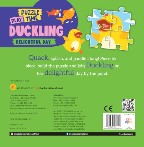 Puzzle Play Time: Play Duckling's Delightful Day | Jigsaw Puzzle & Story Book for Kids | Fun Pond Adventure with Ducklings | Interactive Puzzle Book for Children Ages 1+ (Board book)