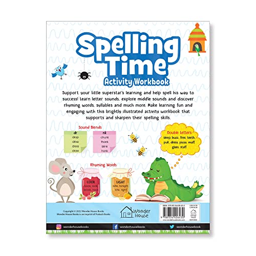 Spelling Time- Activitiy Workbook for Kids (Ages 6-8) I Vocublary Building I Writing Practice I Screen Free time of 2.5 hours (Paperback)