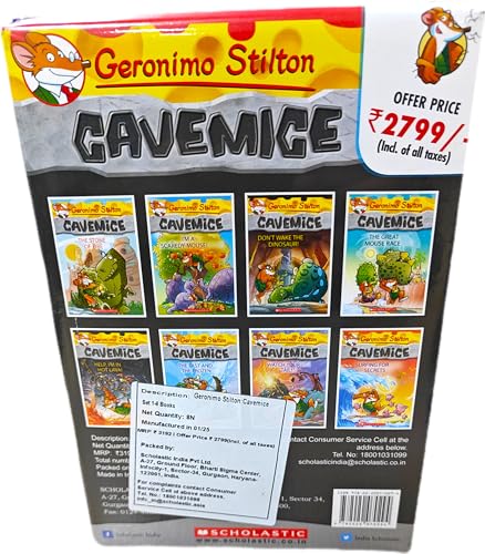 Geronimo Stilton: Cavemice Box-set (8 Books) (Paperback)