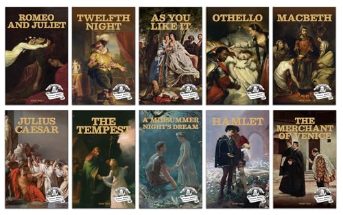 Collection of Shakespeare's Greatest Stories (Box Set of 10 Books) For Children (Paperback)