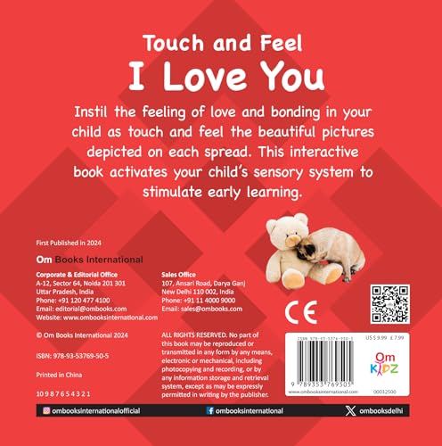 I Love You Touch and Feel Board Book for Children: Sweet and Sensory Celebration of Love for Babies | Bonding Moments | Storyline with Simple, Loving ... Textures to Touch (Large Print Story Book) (Hardcover)