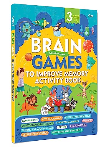Brain Games Activity Book for Kids: 100+ Fun Activities for Ages 7–8 | Boost Thinking with Fun Puzzles, Mazes, Word Games, Logic Fun & More | Enhance Your Child’s Mind Power | Learning Activities for  (Paperback)