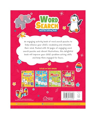 Word Search: First Fun Activity Book for Kids | Beginner Puzzles to Build Vocabulary | Ages 4–7 | 2+ Hours of Interactive Learning (Paperback)