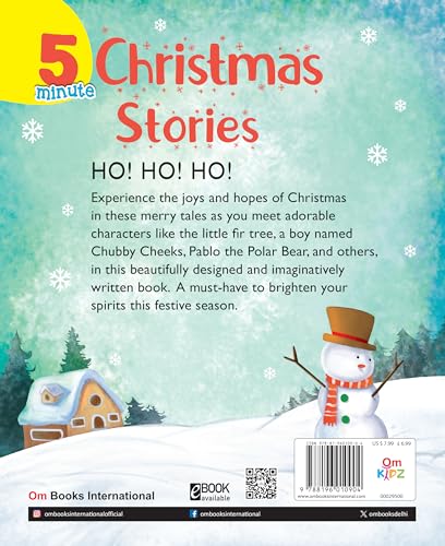 5 Minute Christmas Stories for Children: Heartwarming Holiday Tales for Kids | Fun & Short Read-Aloud Stories for Christmas Eve | Cheerful Bedtime ... - Large Print (Large Print Story books) (Hardcover)