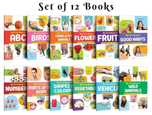 My First Picture Book Collection For Early Learning : Learning book for kids, Educational picture books for toddlers, Collection With 12 Topics, birthday gifts for Kids (Cards)