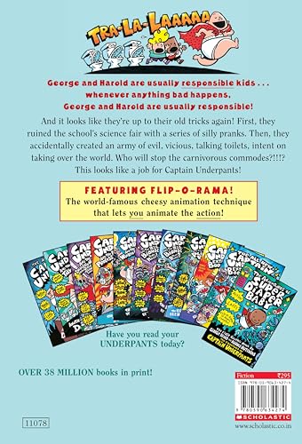 CAPTAIN UNDERPANTS #02: THE ATTACK OF THE TALKING TOILETS: 2 (Hardcover)