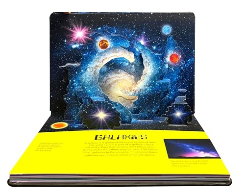 Pop Up Universe Book for Kids | 3D Interactive Space Book | Solar System, Planets, Stars, Galaxies & Satellites | Educational STEM Science Book | ... the Universe Explore Stars, Planets, Galaxies (Hardcover)