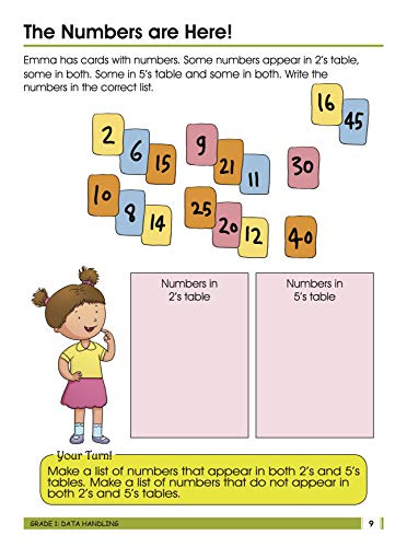 Data Handling Fun-Filled Activity Book for Kids Grade 1: Smart Scholars | Fun Collection | Engaging Exercises | Discovery and Learning ; 6+ Ages (Paperback)