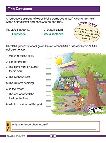 Activity Book : Grade 1 : Smart Scholars Grade 2 Grammar 1 Fun-filled Activities (Smart Scholars Series) (Paperback)