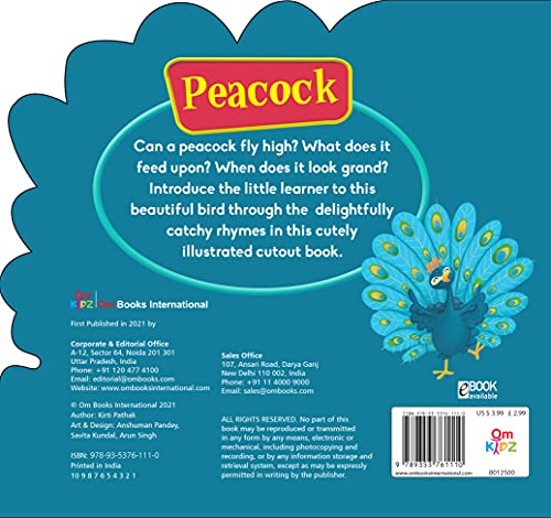 Board Book : Peacock ( Animals and Birds) - Cutout Board Books (Board book)