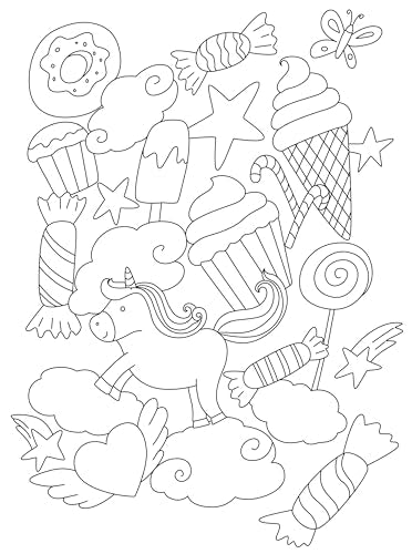 Colouring Book: Doodle Colouring Book Unicorn (Paperback)