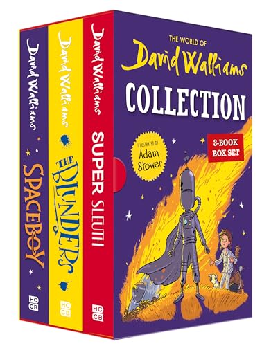David Walliams a 3 book Boxset: Spaceboy, Blunders, Supersleuth, Three hilarious adventures from best-loved children's author David Walliams – fantastically illustrated throughout by Adam Stower (Paperback)