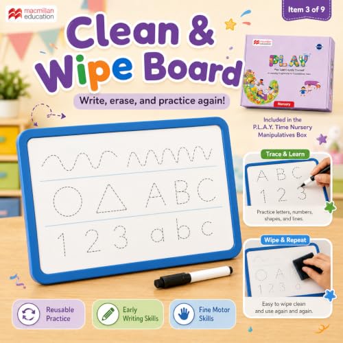 PLAY Time 2025 Nursery Complete Learning Kit Age 3-4 | NCF 2022 | + 7 DIY Activity Manipulatives + Digital App | Play-Based Preschool Learning | ... STEM Kit (PLAY Time Early Learning Programme) (Product Bundle)