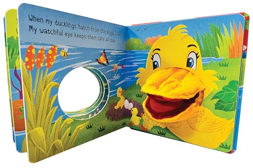 The Happy Duck Hand Puppet Book for Children: Animal Hand Puppet Board Book for Babies | Fun Interactive Duck Toy Book | Touch and Play Story | Animal-Themed Picture Book for Kids; 1+ Ages (Board book)
