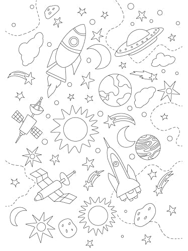 Colouring Book: Doodle Colouring Book Space (Paperback)