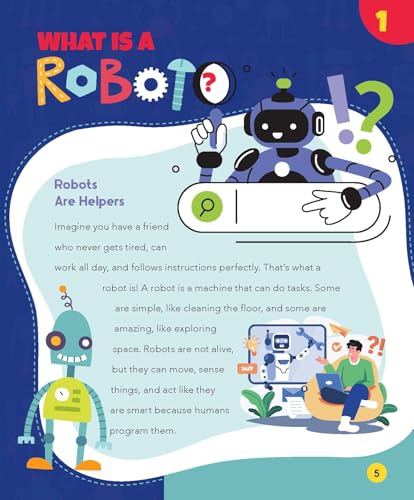 Robotics: The First Guide to Robotics - What are Robots? | Beginner’s STEM Book for Kids | Introduction to Robots, Types & Uses | Educational Guide for Ages 8+ (Paperback)
