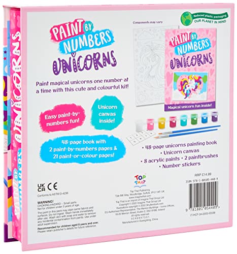 Paint by Numbers Unicorns (Paperback)