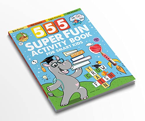 555 Super Fun Activity Book for Smart Kids | Puzzles, Mazes, Word Games & More | Ages 6–10 | 10+ Hours of Brain-Boosting Fun (Paperback)
