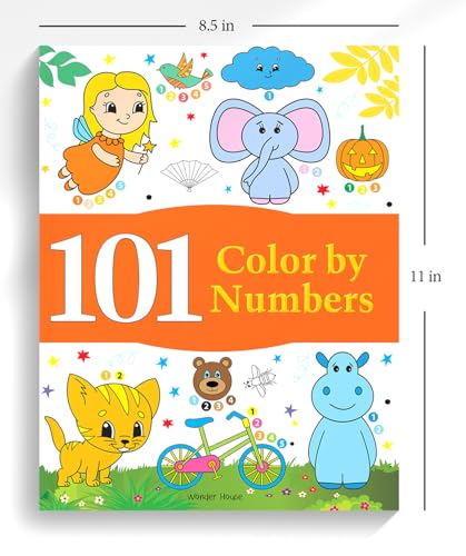 101 Color by Numbers: Fun Activity Book for Children | Learn Number Recognition & Color Matching | Ages 4–7 | Hours of Creative Learning Fun (Hardcover)