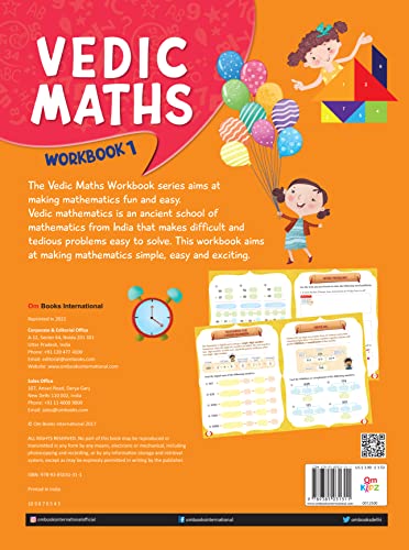 Activity Book : Vedic Maths Activity Workbook -1 (Paperback)