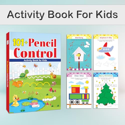 101+ Pencil Control and Spot the Hidden Objects Activity Book for Kids : Kid’s Learning Book with Activities, Fun Book, Preschool Learning Games, Activities for Toddlers | Combo of 2 (Paperback)