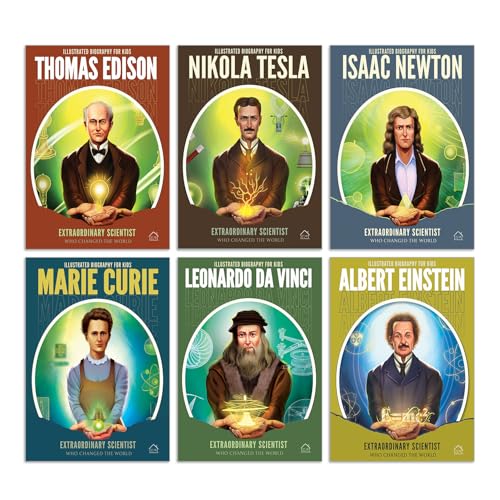Illustrated Biography for Kids: Extraordinary Scientists who Changed the World: Set of 6 Books (Paperback)