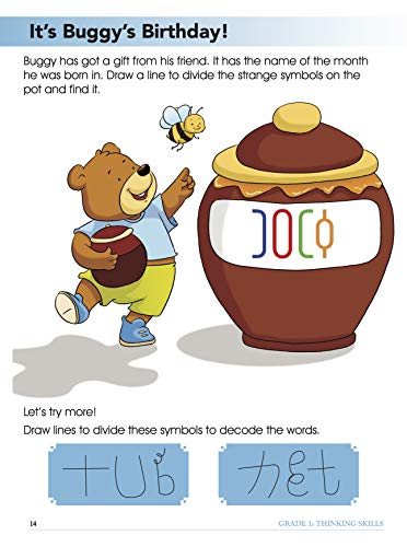 Thinking Skills: Grade 1 Fun-Filled Activities Book for Kids | Smart Scholars | Interactive and Engaging | Mind Treaser | Young Minds ; 6+ Ages (Paperback)