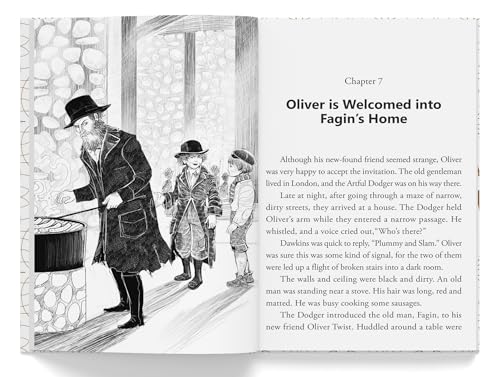 Oliver Twist : Illustrated Abridged Children Classics English Novel with Review Questions (Hardcover)