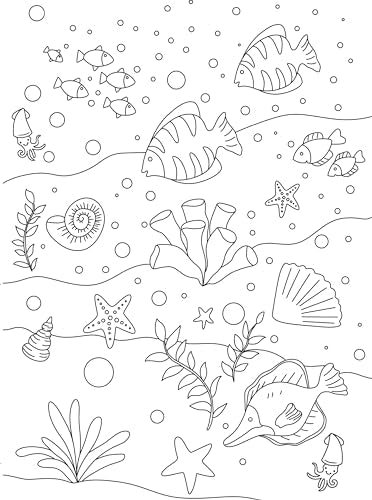 Colouring Book: Doodle Colouring Book Ocean (Paperback)