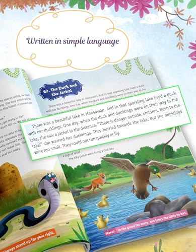 101 Panchatantra Stories in English for Children ( Colourful Illustrated ) | Bedtime Short Story Book for Kids | Panchtantra Classic Tales for 3 to 10 Years Old | Traditional Moral Stories (Paperback)