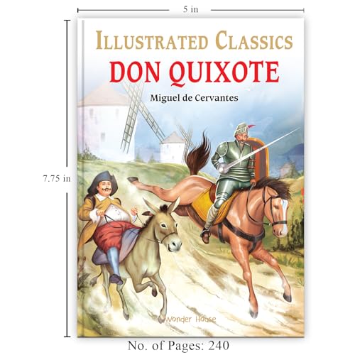 Don Quixote for Kids : Illustrated Abridged Children Classic English Novel with Review Questions (Illustrated Classics) (Hardcover)