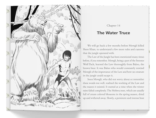 The Jungle Book: Illustrated Abridged Children Classics English Novel With Review Questions (Hardback) (Hardcover)