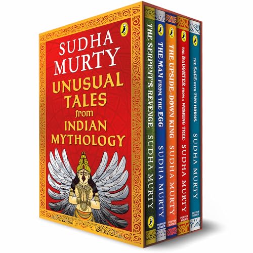 Unusual Tales from Indian Mythology | Sudha Murty’s Bestselling Series | Set of 5 Books | Stories from Mahabharata, Ramayana, & Mythical Characters | Ages 9+ (Spiral-bound)