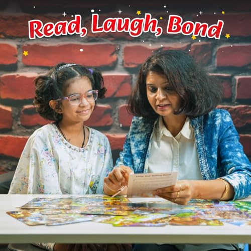 Bedtime Fantasy and Fairy Tales Flashcards for Kids, 51 Colourful & Short Stories Flashcards for 3-6 Years Old, Montessori Educational Toy (Cards)