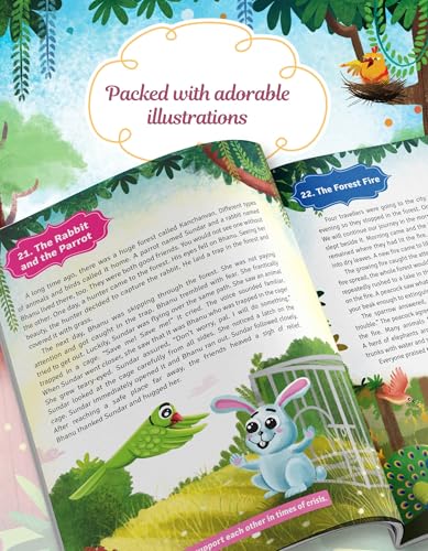 101 Panchatantra Stories in English for Children ( Colourful Illustrated ) | Bedtime Short Story Book for Kids | Panchtantra Classic Tales for 3 to 10 Years Old | Traditional Moral Stories (Paperback)