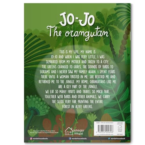 Jo-Jo The Orangutan – Illustrated Picture Book For Children (Paperback)
