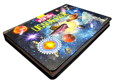 Pop Up Universe Book for Kids | 3D Interactive Space Book | Solar System, Planets, Stars, Galaxies & Satellites | Educational STEM Science Book | ... the Universe Explore Stars, Planets, Galaxies (Hardcover)