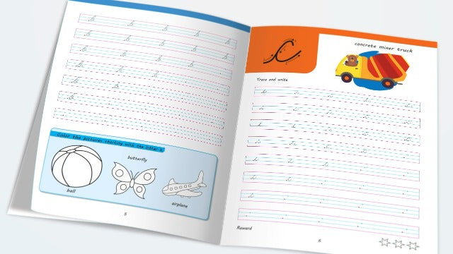 Cursive Handwriting Practice Workbooks (Set of 4): Small Letters, Capital Letters, Joining Letters & Word Families | Level 1 | Ages 5–8 | Build Writing Skills with Fun Exercises (Paperback)